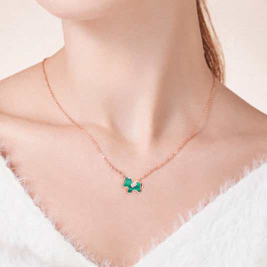 Small Green Horse Necklace
